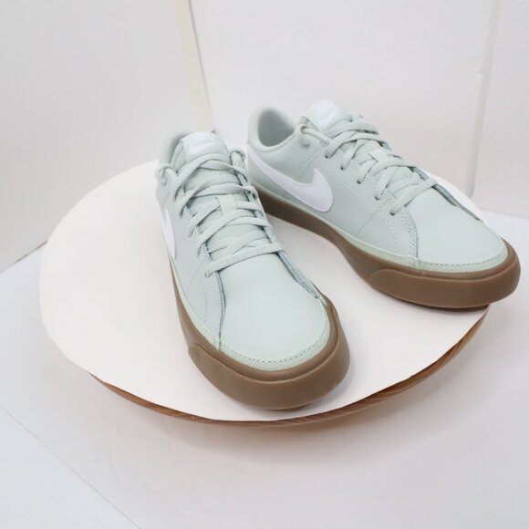 Nike Court Legacy Light Silver Gum Dark Brown size us 7 youth - Picture 1 of 10
